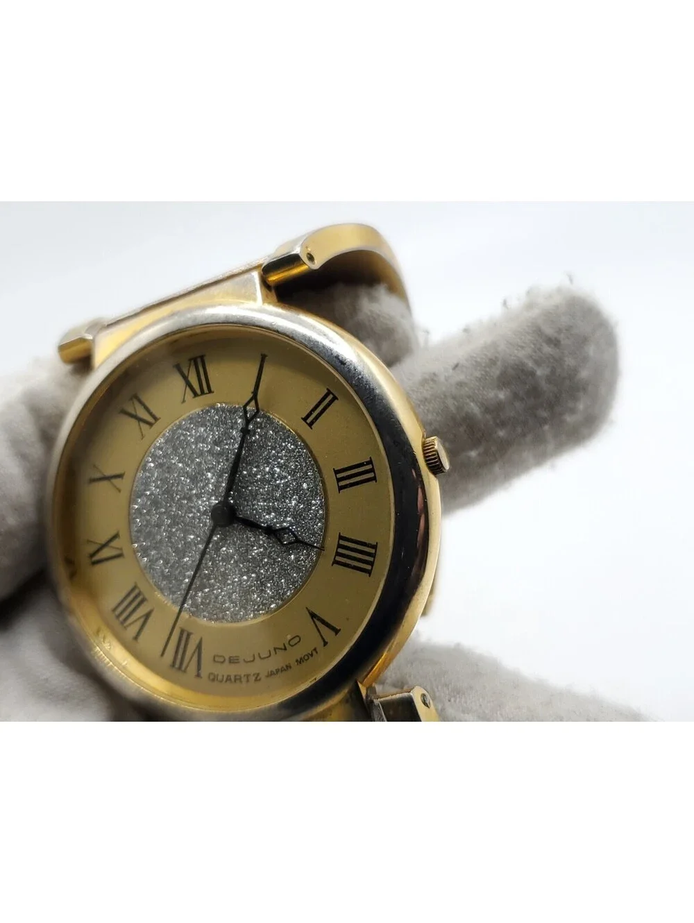 Dejuno Quartz Watch New Battery Two-Tone Roman Numerals 40mm
